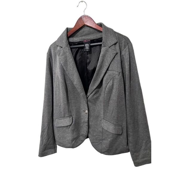 Torrid Lined Rayon Blend Business Office Professional Blazer Gray Size 2XL - Picture 1 of 8